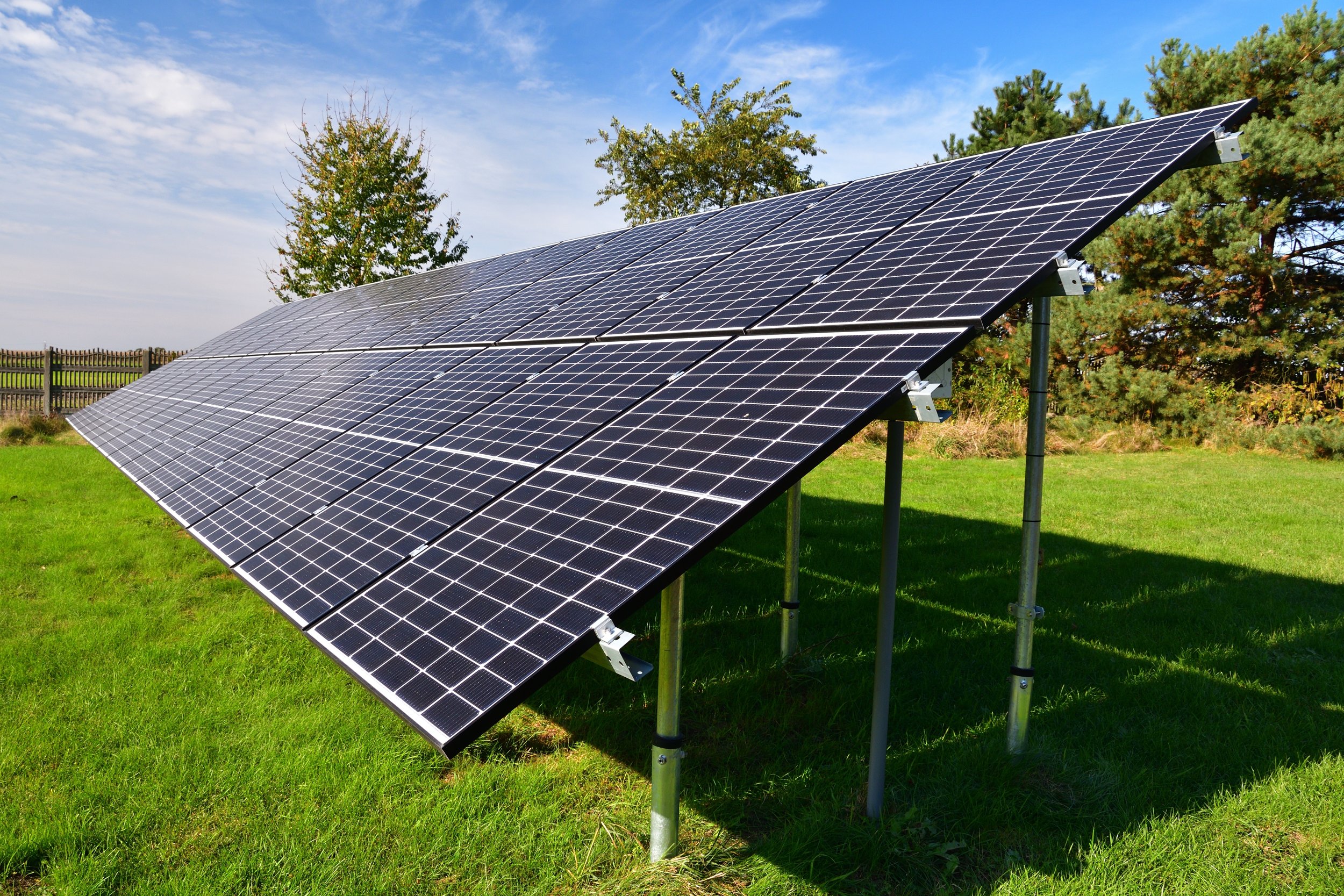 Ground mounted solar array